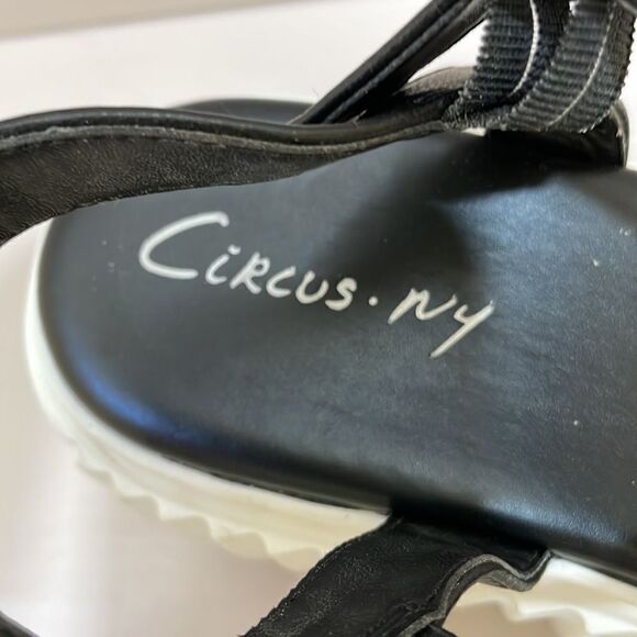 CIRCUS NY BY SAM EDELMAN PLATFORM SANDALS IN BLACK - Picture 2 of 8